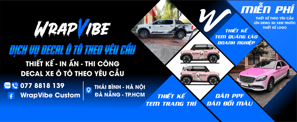Chúng tôi chuyên cung cấp tài nguyên decal ô tô đa dạng – sắc nét – dễ sử dụng, phù hợp cho thiết kế, in ấn, cá tính, thương hiệu đến phong cách tối giản, giúp bạn dễ dàng tạo dấu ấn riêng cho từng chiếc xe.